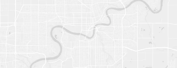 Fehér Világos Szürke Edmonton Város Terület Vektor Vízszintes Háttér Térkép — Stock Vector