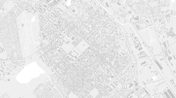 Weiß Und Hellgrau Chisinau City Vektor Hintergrundkarte Straßen Und Wasser — Stockvektor