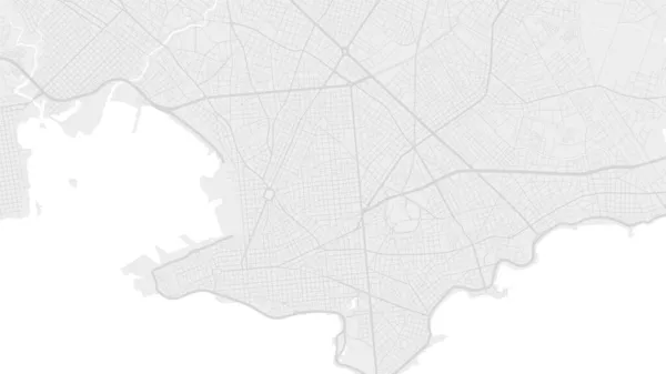 Branco Cinza Claro Montevidéu Cidade Área Vetorial Fundo Mapa Ruas — Vetor de Stock