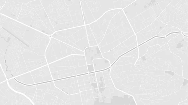 White Light Grey Tirana City Area Vector Background Map Streets — Stock Vector