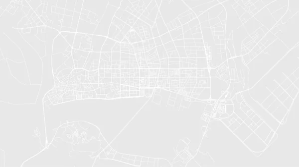 Shantou地図都市のポスター州 白とグレーの水平方向の背景ベクトルマップ 自治体エリアロードマップ ワイドスクリーン中国のスカイラインパノラマ — ストックベクタ