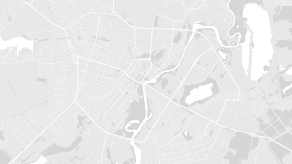 Branco Cinza Claro Sumy Mapa Fundo Vetor Área Cidade Estradas — Vetor de Stock