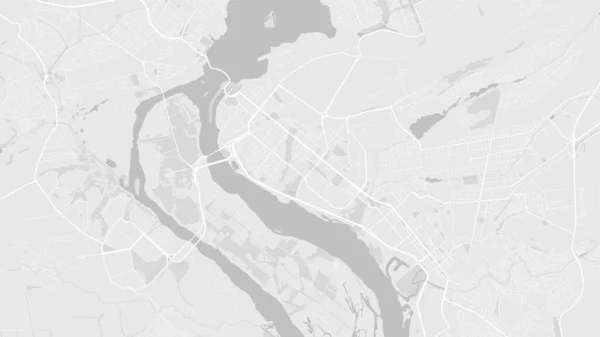 Branco Cinza Claro Zaporizhia Cidade Área Vetorial Fundo Mapa Estradas — Vetor de Stock