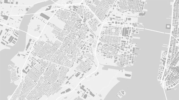 Blanco Gris Claro Jersey City Mapa Fondo Del Vector Área — Vector de stock