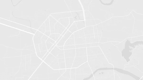 White Light Grey Chiayi City Area Vector Background Map Roads — 图库矢量图片