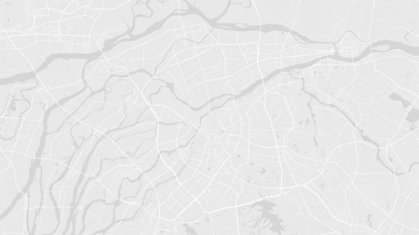 Branco Cinza Claro Dongguan Cidade Área Vetorial Fundo Mapa Estradas — Vetor de Stock