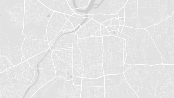 Branco Cinza Claro Pune Cidade Área Vetorial Fundo Mapa Estradas — Vetor de Stock
