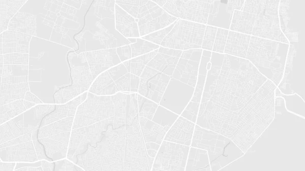 Branco Cinza Claro Jaipur Cidade Área Vetorial Fundo Mapa Estradas — Vetor de Stock