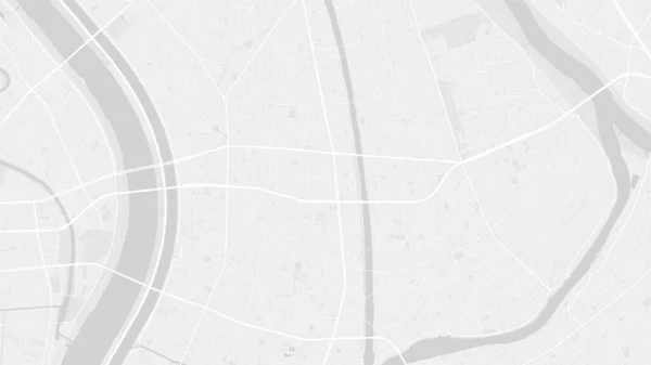 Blanco Gris Claro Edogawa Mapa Fondo Del Vector Área Ciudad — Archivo Imágenes Vectoriales