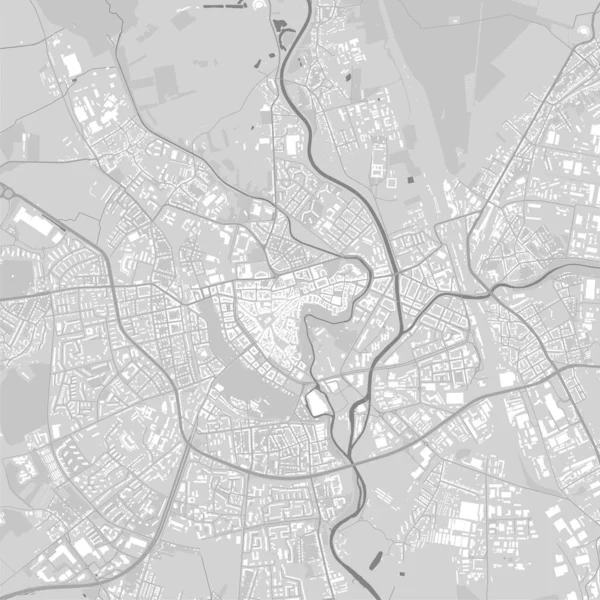 Αστικός Διανυσματικός Χάρτης Της Πόλης Μπρνο Εικονογράφηση Διάνυσμα Brno Χάρτη — Διανυσματικό Αρχείο