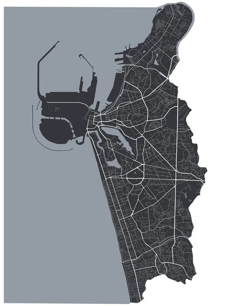 Mapa Vetorial Colombo Mapa Vetorial Detalhado Área Administrativa Cidade Colombo — Vetor de Stock