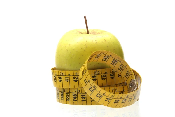 Manzana y dieta — Fotografia de Stock
