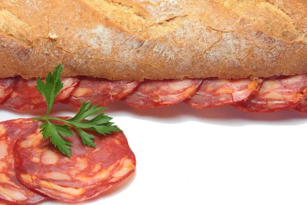 Bocadillo med de chorizo — Stockfoto