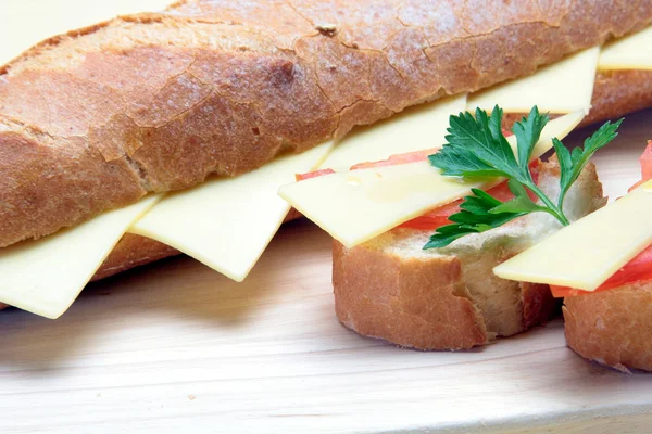 Bocadillo de queso — Fotografia de Stock