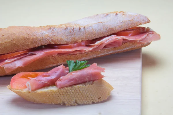 Bocadillo de jamon — Stockfoto