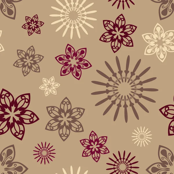 Bloemen naadloos patroon — Stockvector