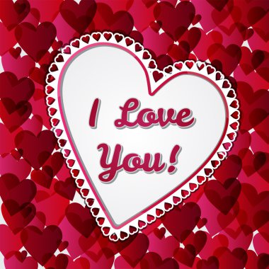 valentines gün kartpostal yürekleri