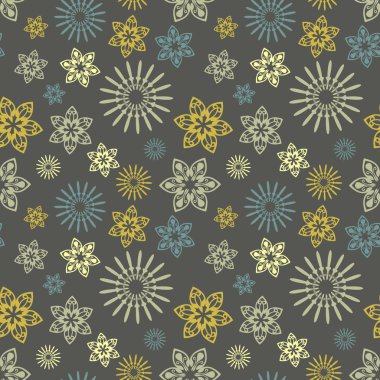 Çiçek süsü ile kusursuz desen