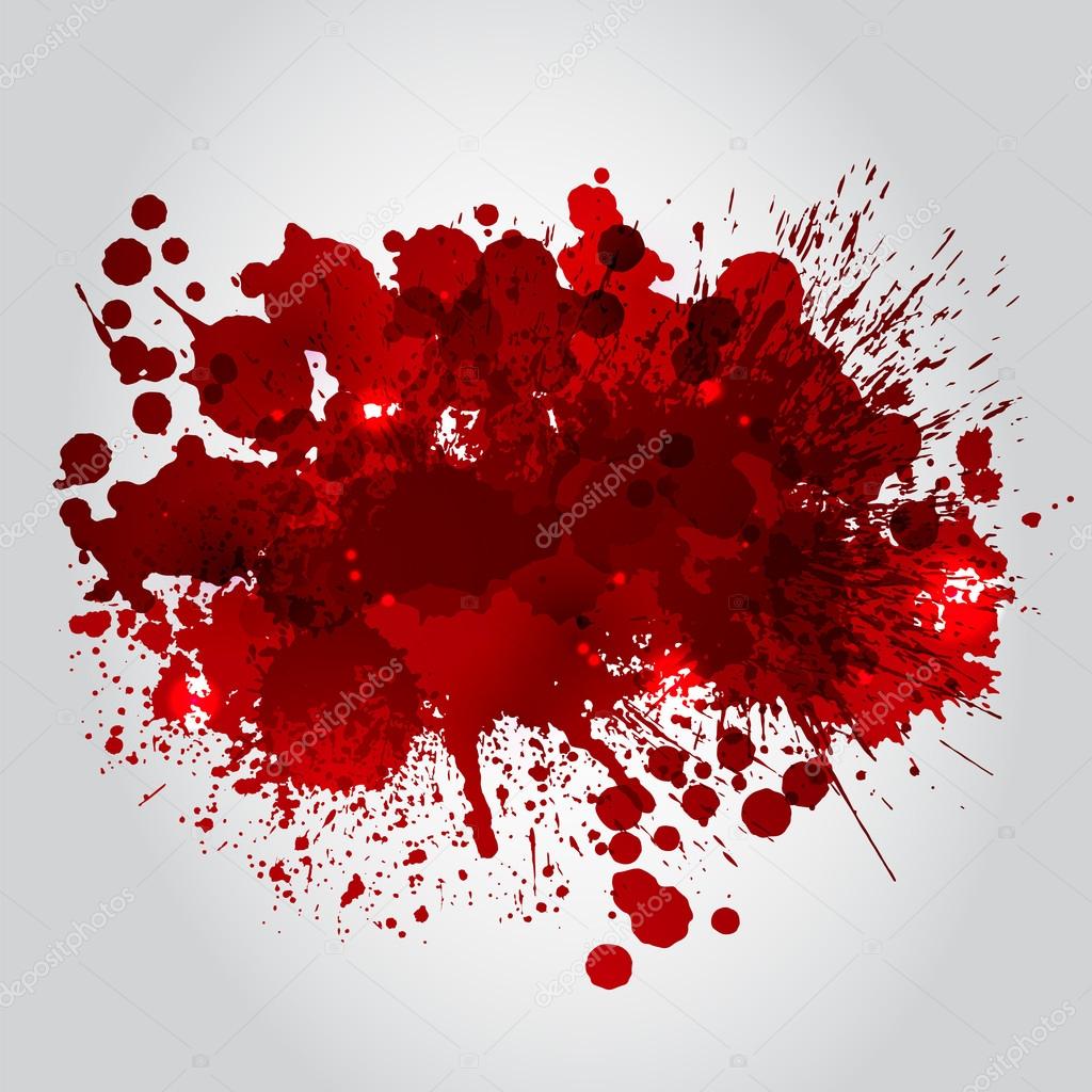 Background With Red Blots