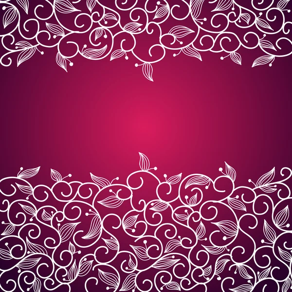 Lace floral ornamental frame — Stock Vector