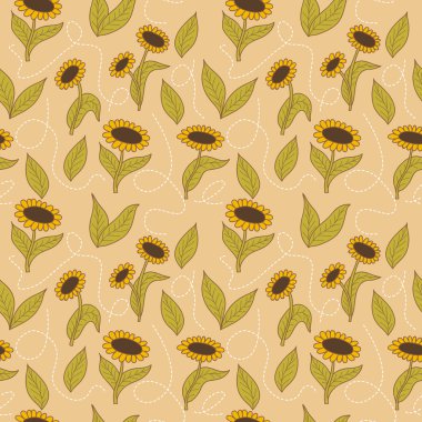 Bahar sorunsuz ayçiçeği arka plan