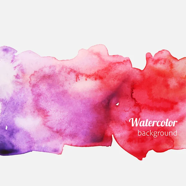 Watercolor splatter pink vector background — Stock Vector