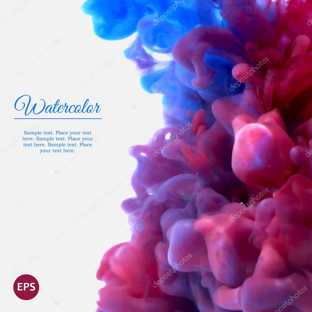 Kék és lila kavargó tinta a víz Stock Vektor © AnaWhite Kék és lila kavargó tinta a víz Stock Vektor © AnaWhite