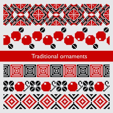 geleneksel piksel sorunsuz süsler nakış