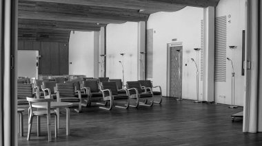 Leningrad bölgesindeki Vyborg şehrinin Alvar Aalto Kütüphanesi.