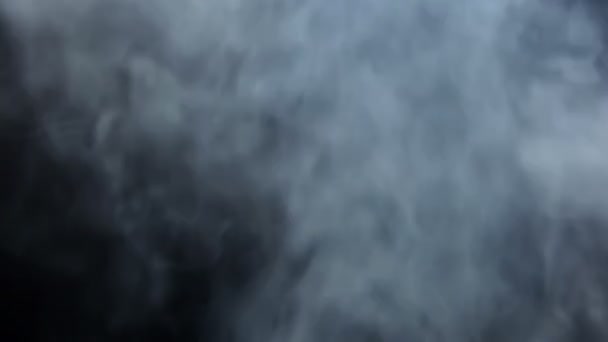 Белый дым против черного — стоковое видео