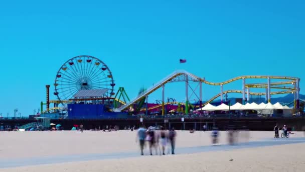 Parque de atracciones time lapse — Vídeo de stock