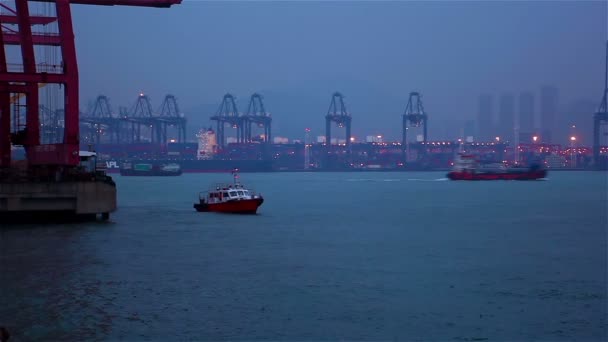 Terminal de transport maritim — Videoclip de stoc