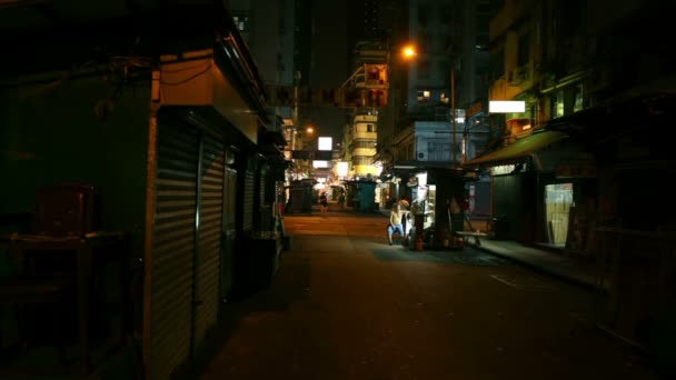 Aziatische stad Alley manier — Stockvideo
