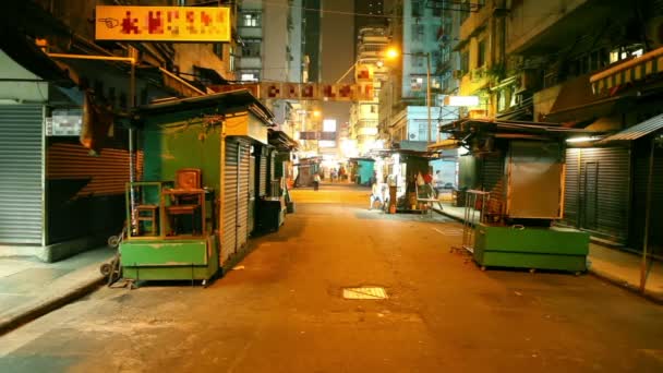 Asian street market — Stock Video