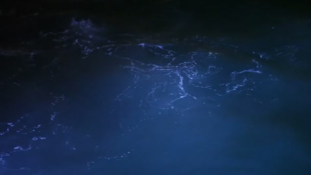 Ozean bei Nacht — Stockvideo