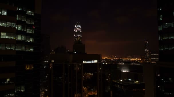 Nacht zu Tag Stadt — Stockvideo