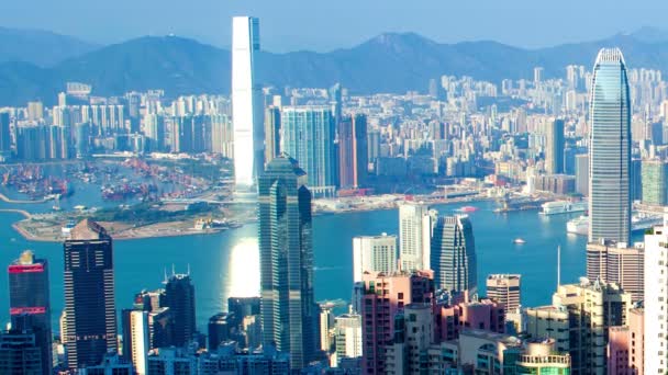 Hong Kong Skyline — Stock Video