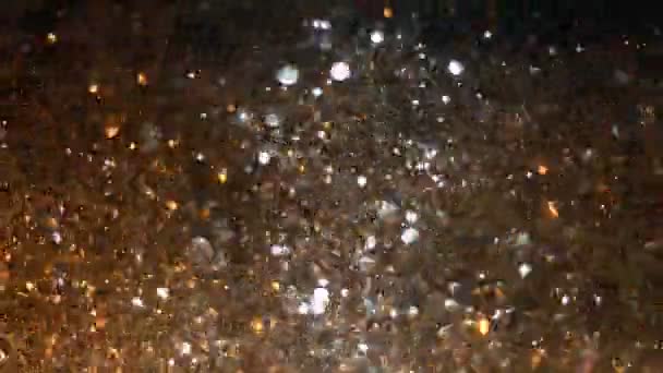 Golden sparkles fundo — Vídeo de Stock