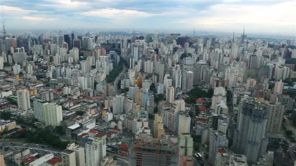 Sao Paulo Brasil Aérea — Vídeo de stock