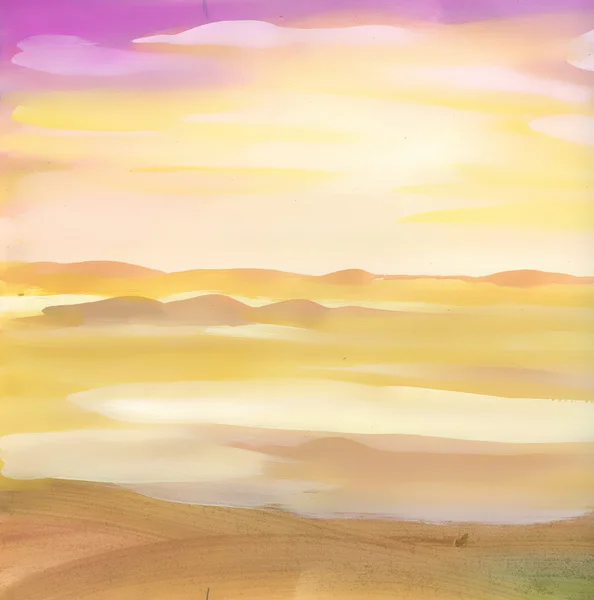 Watercolor sky — Stock Photo, Image