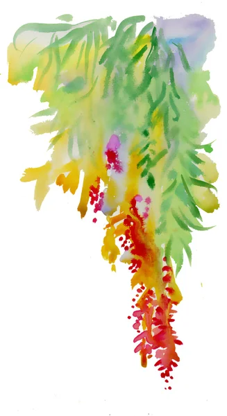 Abstract watercolor flowers — Stock Photo, Image