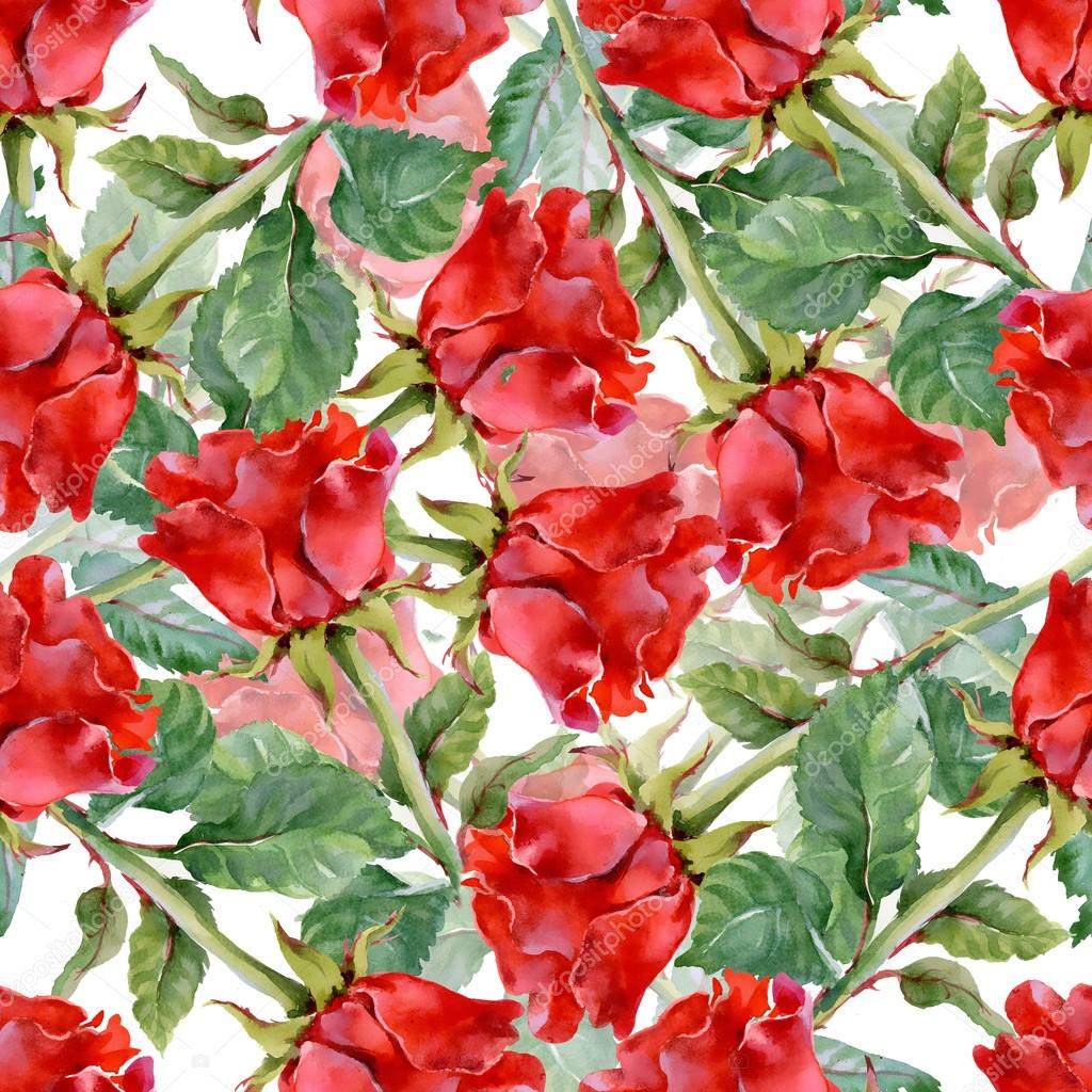 Red Roses  pattern