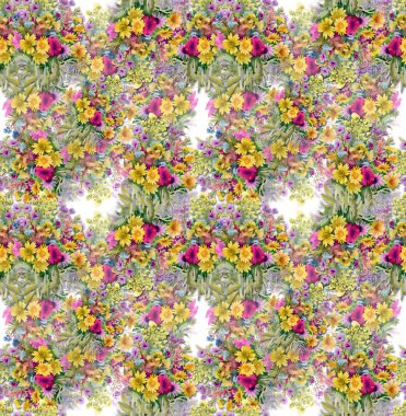 suluboya çiçek arka plan