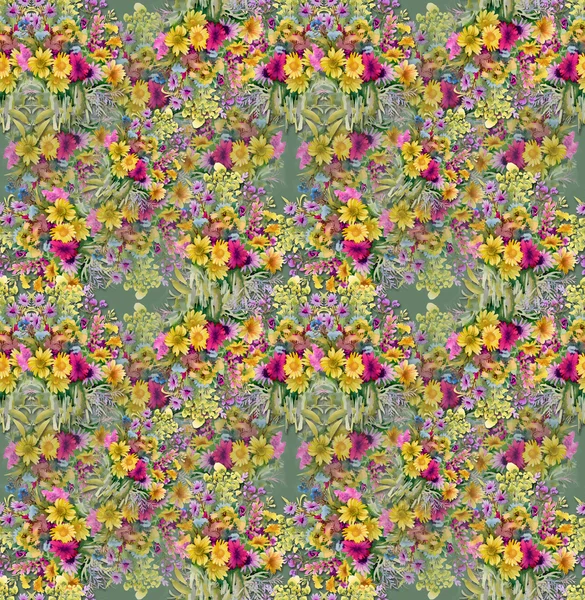 Suluboya çiçek arka plan — Stok fotoğraf
