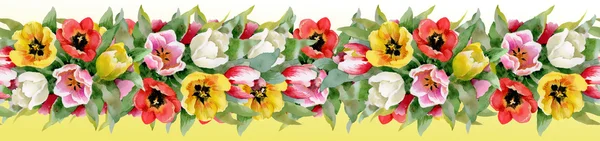 Bunte florale nahtlose Muster — Stockfoto