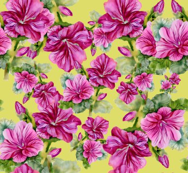 Renkli çiçek desenli.