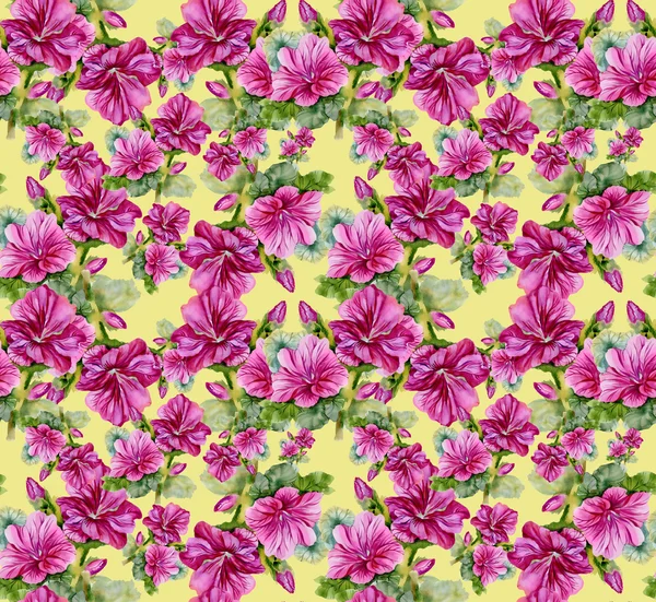 Πολύχρωμο λουλουδάτο μοτίβο χωρίς ραφή — Φωτογραφία Αρχείου