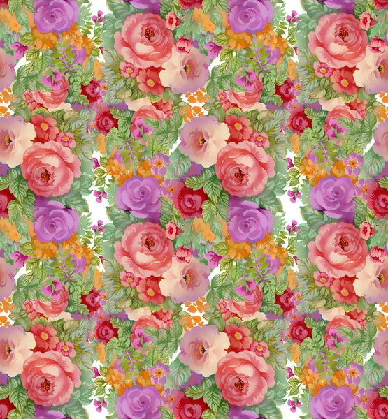 Colorful floral seamless pattern — Stock Photo, Image