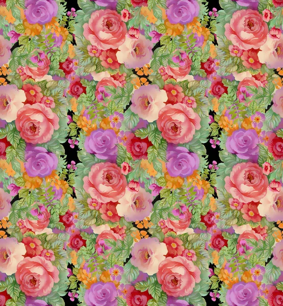 Colorful floral seamless pattern — Stock Photo, Image