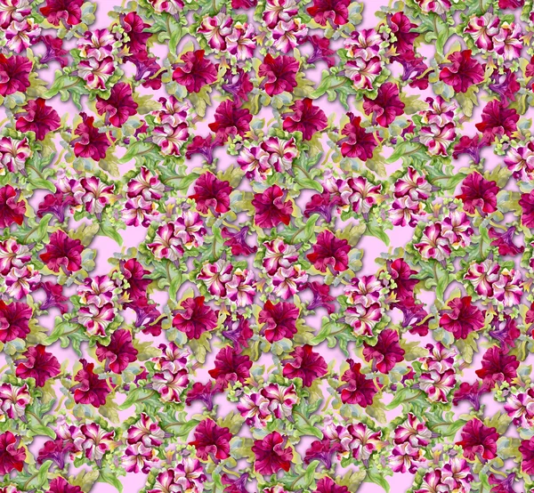 Πολύχρωμο λουλουδάτο μοτίβο χωρίς ραφή — Φωτογραφία Αρχείου